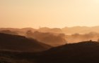 Morgennebel in den Dünen beim NTB im Oktober 2021