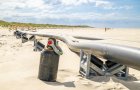 Kabelschutzrohrablage am Nordstrand von Baltrum